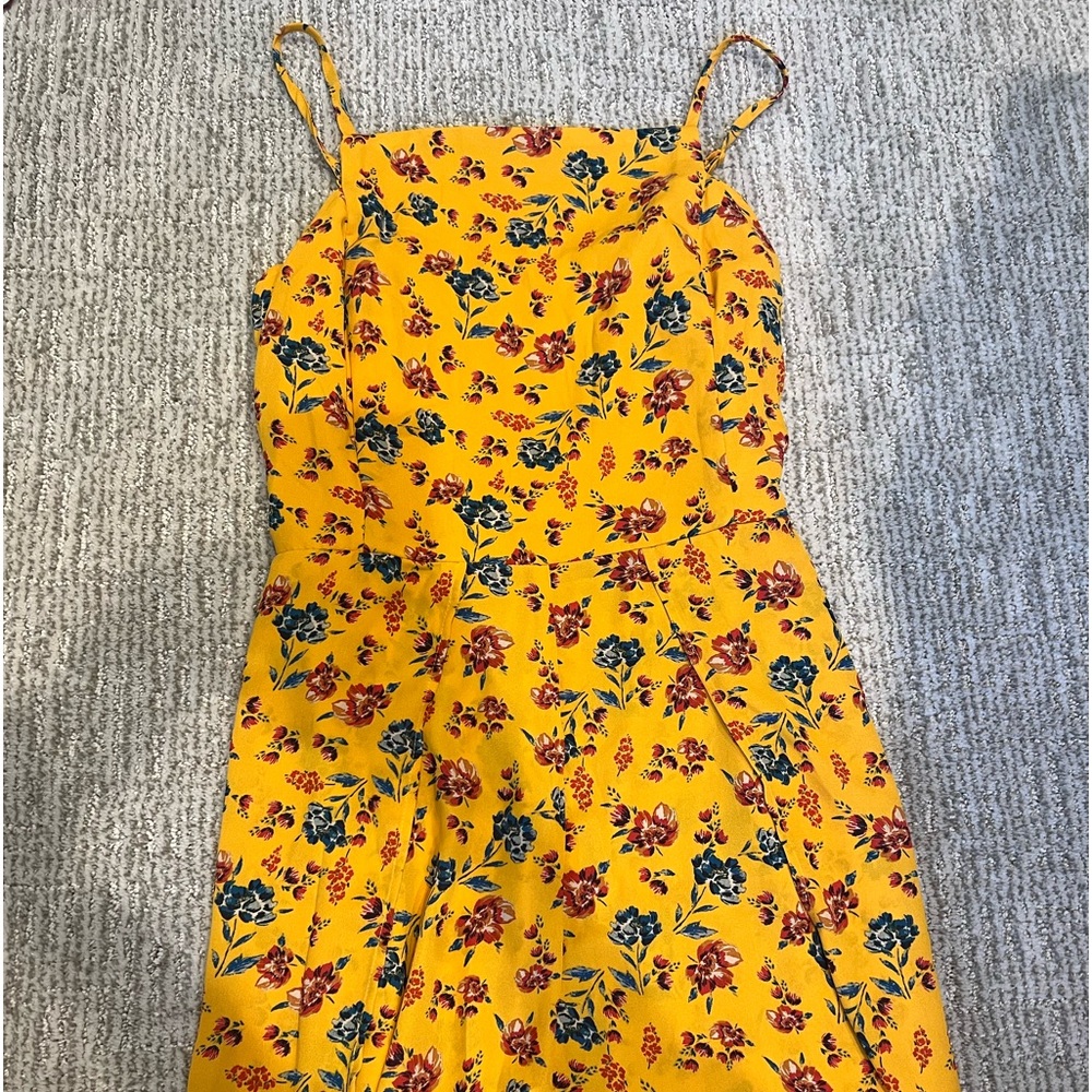 Yellow flower dress